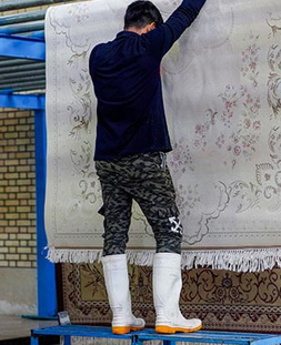 گرم خانه یا سالن خشک کردن در قالیشویی صادقیه 